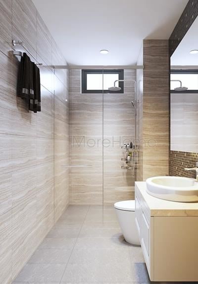 Mẫu phòng tắm kính chung cư Kingston Residence 